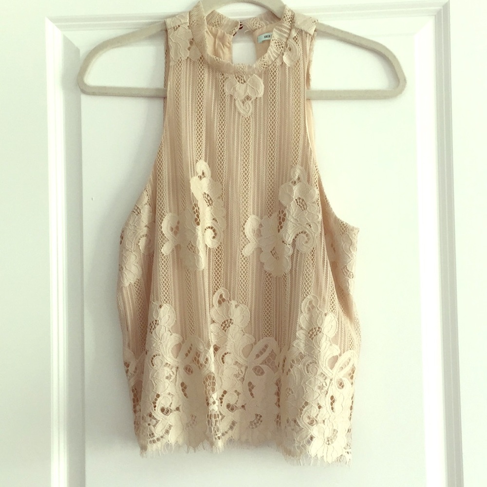 Stunning high neck tank with lots of detail